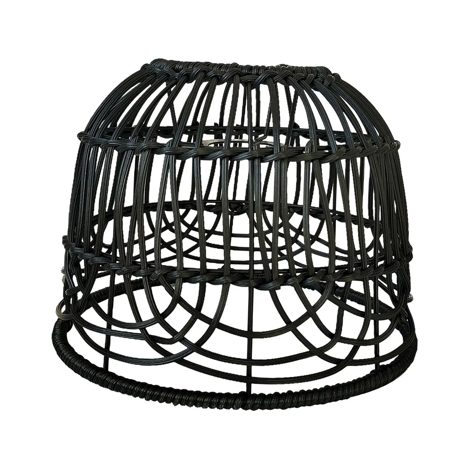 Rattan Lampshade Natural Accessories Weaved Woven Lampshade Modern Wicker