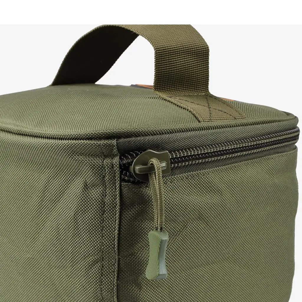 Fishing Reel Bag Oxford Cloth Dual Zipper Outdoor Storage Case Container   Fishhooks Fishing Tackle Bags