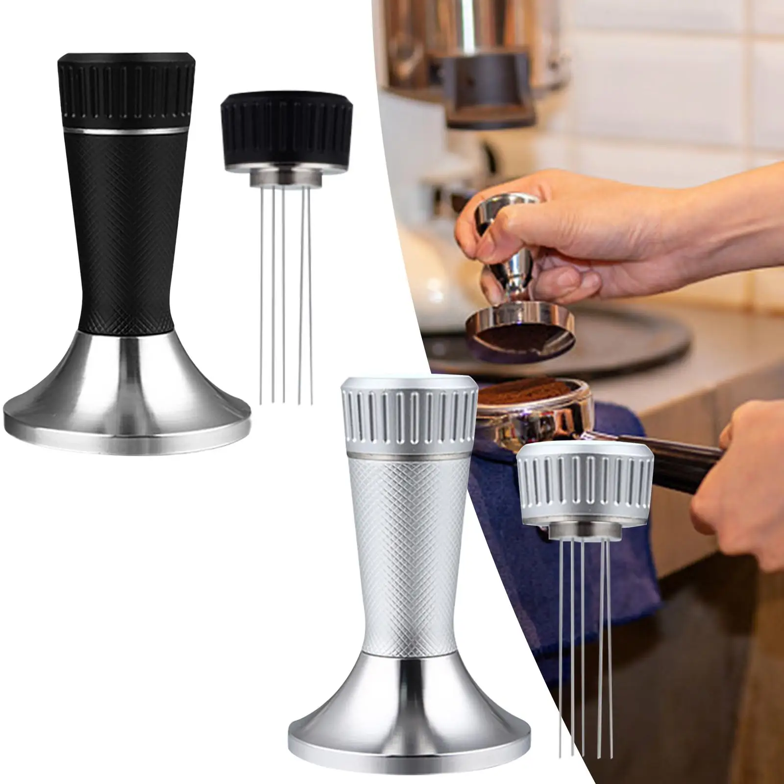 Espresso Tamper Calibrated Pressure for Coffee Machine Comfortable to Distributor