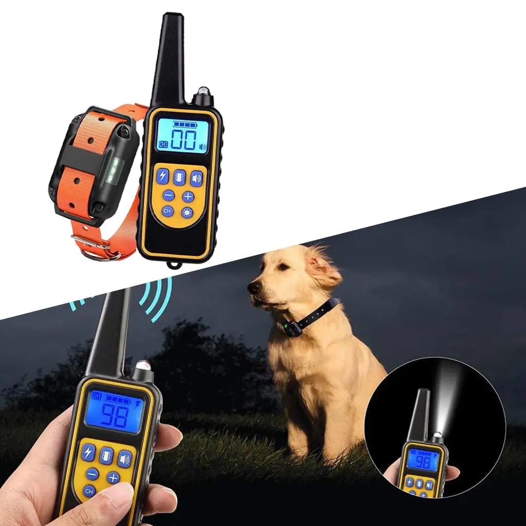 Dog Training  for Dogs with Vibration, Shock and Beep, Rechargeable and Waterproof  Remote Control Trainer
