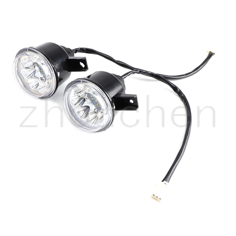 Par de faros delanteros LED negros para ATV Quad