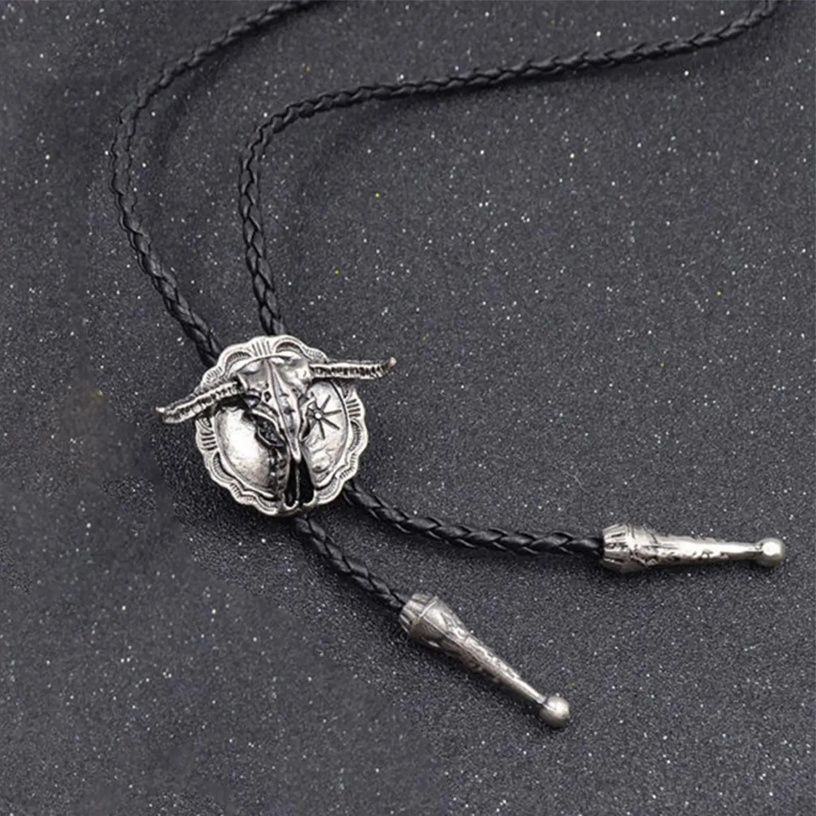 Bolo Tie with Hand Braided Lanyard Durable for Birthdays Graduations Jewelry