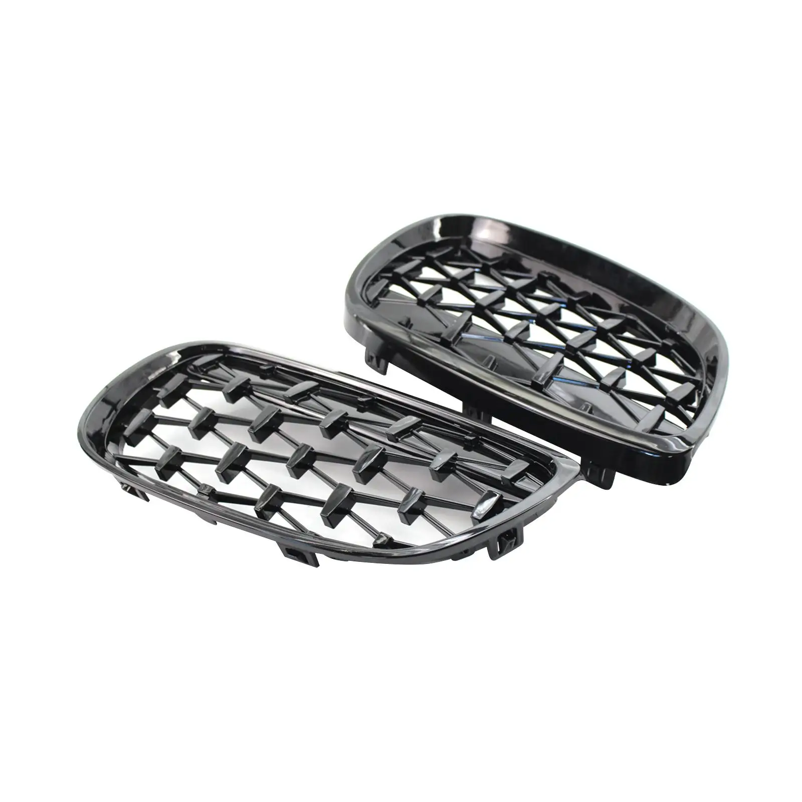 2 Pieces Automotive Front Hood Kidney Grille Grill 51137157277 Left Right for BMW E92 E93 Easy Installation Accessory