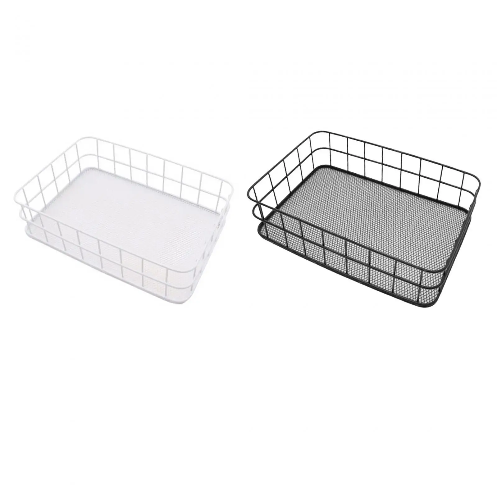 makeup Organizer Wire Storage Basket Storage Bins with Handle kitchen Sundries Container Fruit Sundries for Pantry Kitchen
