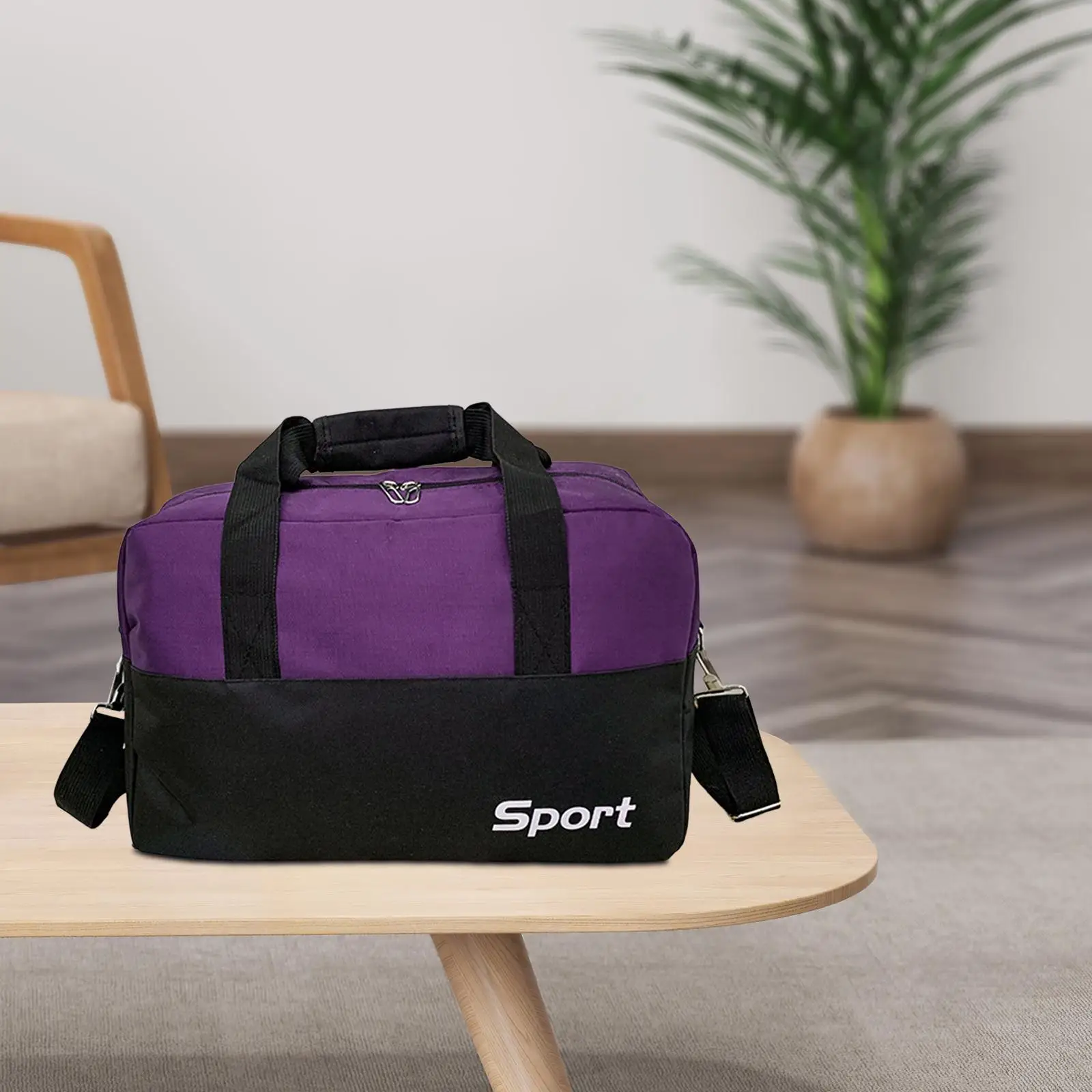 Women Gym Bag Multifunctional with Luggage Sleeve Nylon Durable Large Capacity Fitness Bag for Swimming Weekend Gym Sports