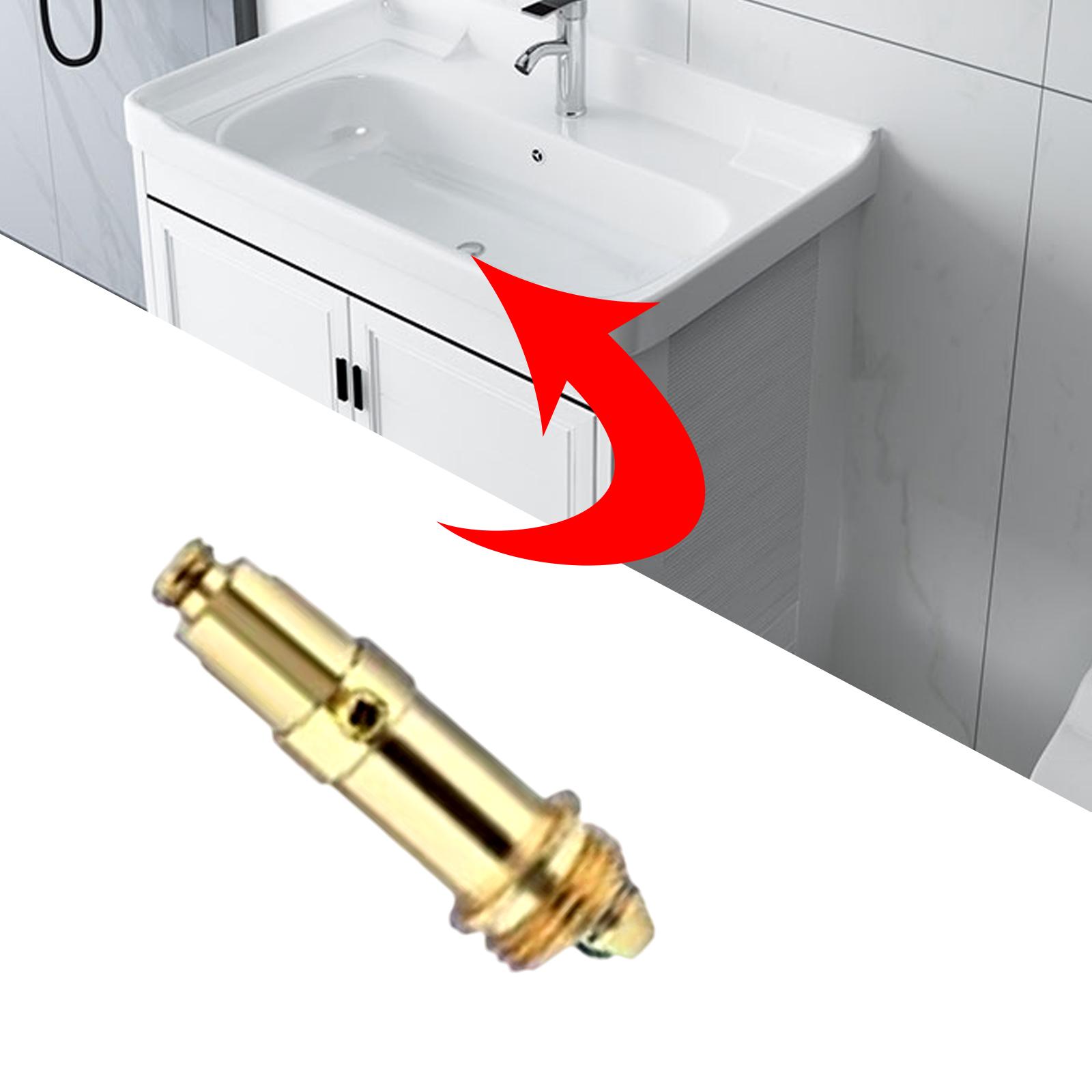 Copper Bath Sink Plug Adjustable Manual Lift Drain Plug Detachable Basin Plug Bath Sink Push Button Plug for Bathroom Sinks