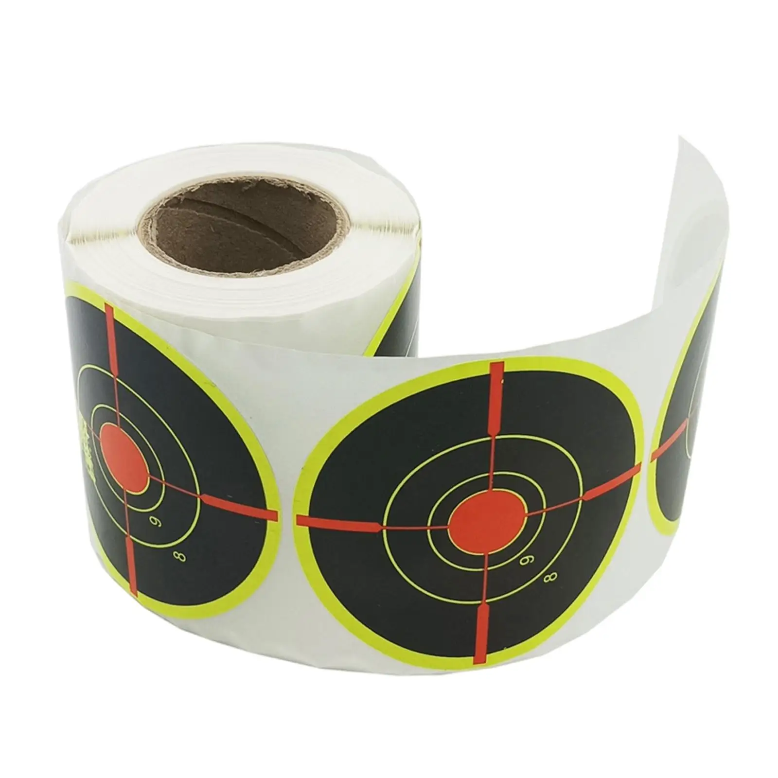 200x Self Adhesive Shooting Targets Reactive Target Roll Aim Paper Easy to See for Arrow Range Shooting Competition Replacement