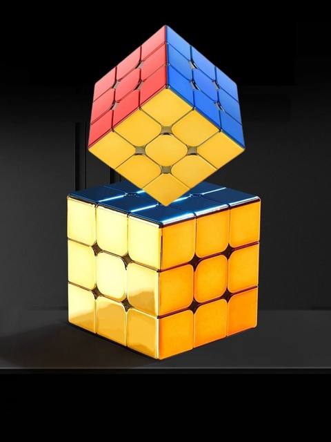 Picube] SengSo Metal 3x3 Magnetic Golden Cubo Magic Cube