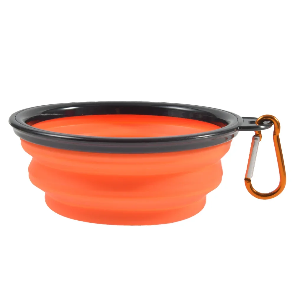 Title 10, 350ML 1000ML Portable Foldable Cat Bowl Dog Bas...