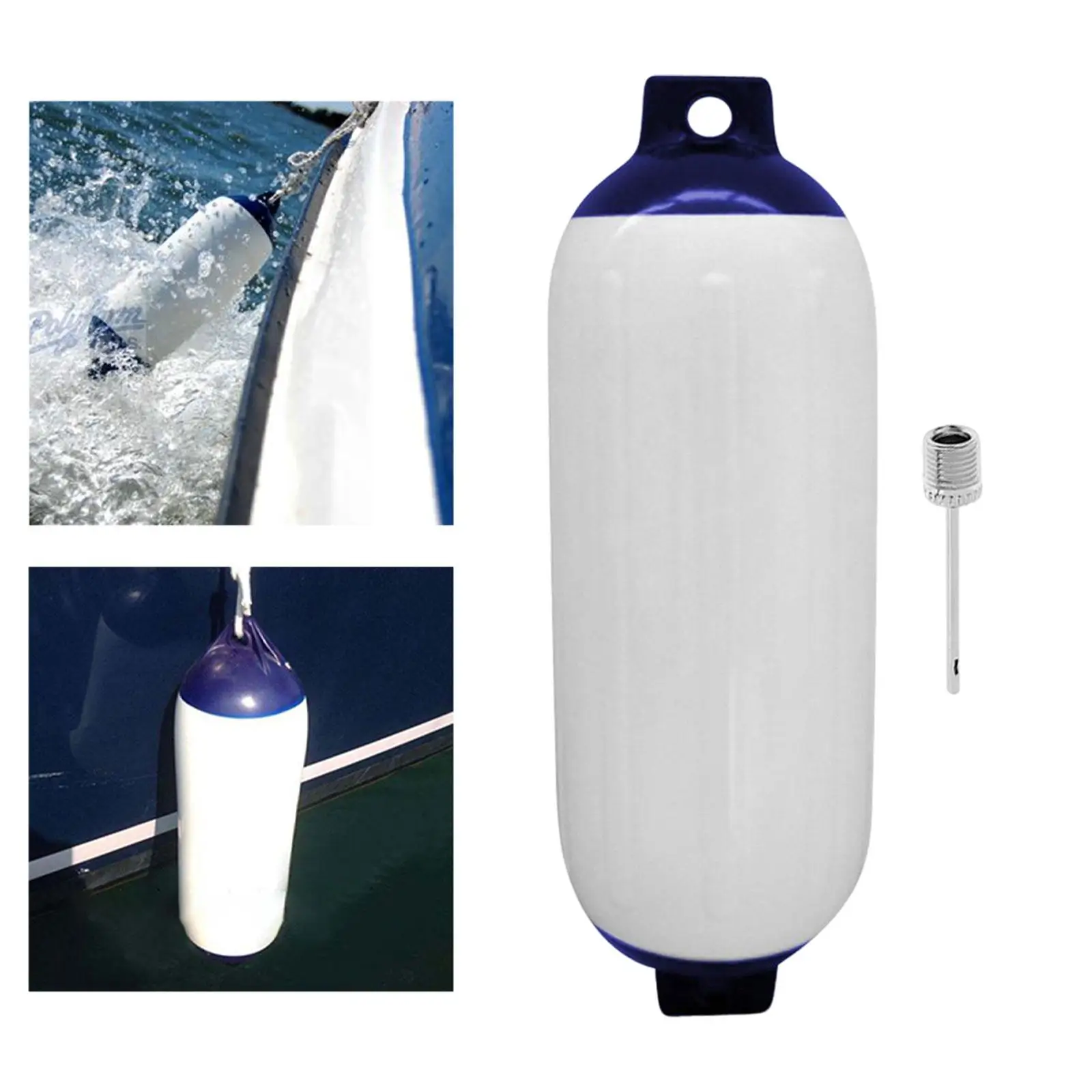 Boat, Reinforced Eye Ends with Inflating Boat Bumpers for Docking for Sailboats