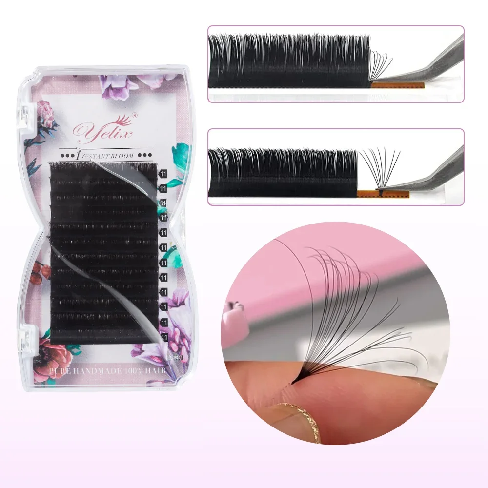 Best of Easy Fan Lashes 8-25mm Volume Russe Autofan Cilios Soft Professional Eyelash Extension Faux Cils Natural Individual Eyelashes Reviews & Tips