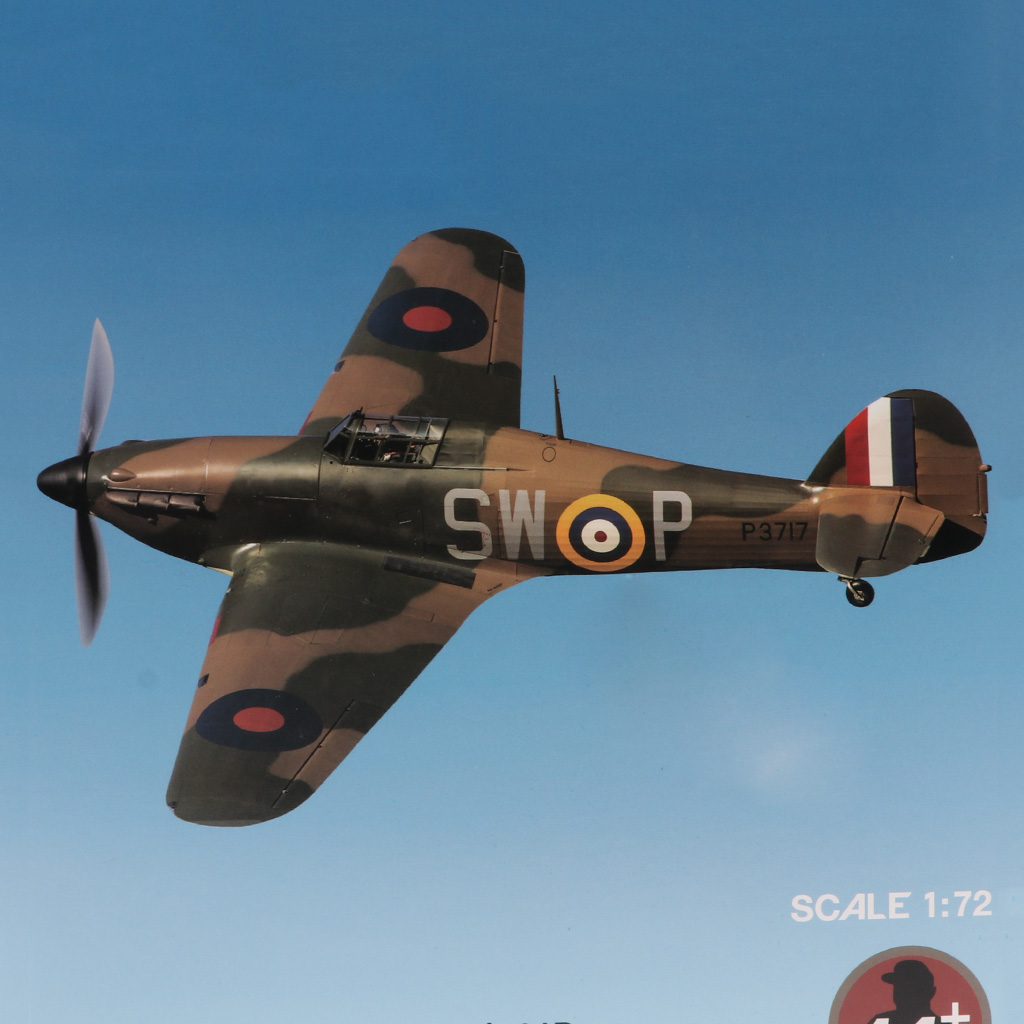 Diecast Airplane 1:72 WWII UK Hawker Hurricane Mk IIB Metal 5.5 inches Plane Model Office Collectable Decoration