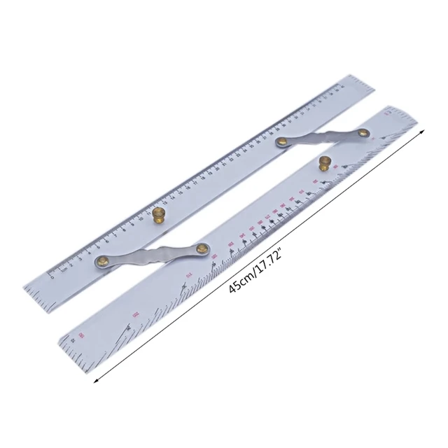 Clear Metric Parallel Multi-purpose Drawing Rolling Ruler Level Ruler  Measuring Tools - Gauges - AliExpress