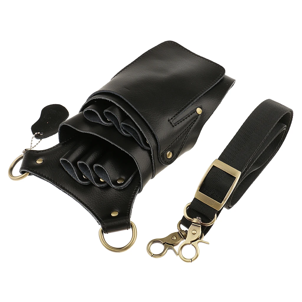 Scissor Pouch with Belt Salon Scissors Sheers Hairdressing Waist Holder Case Bag for 
