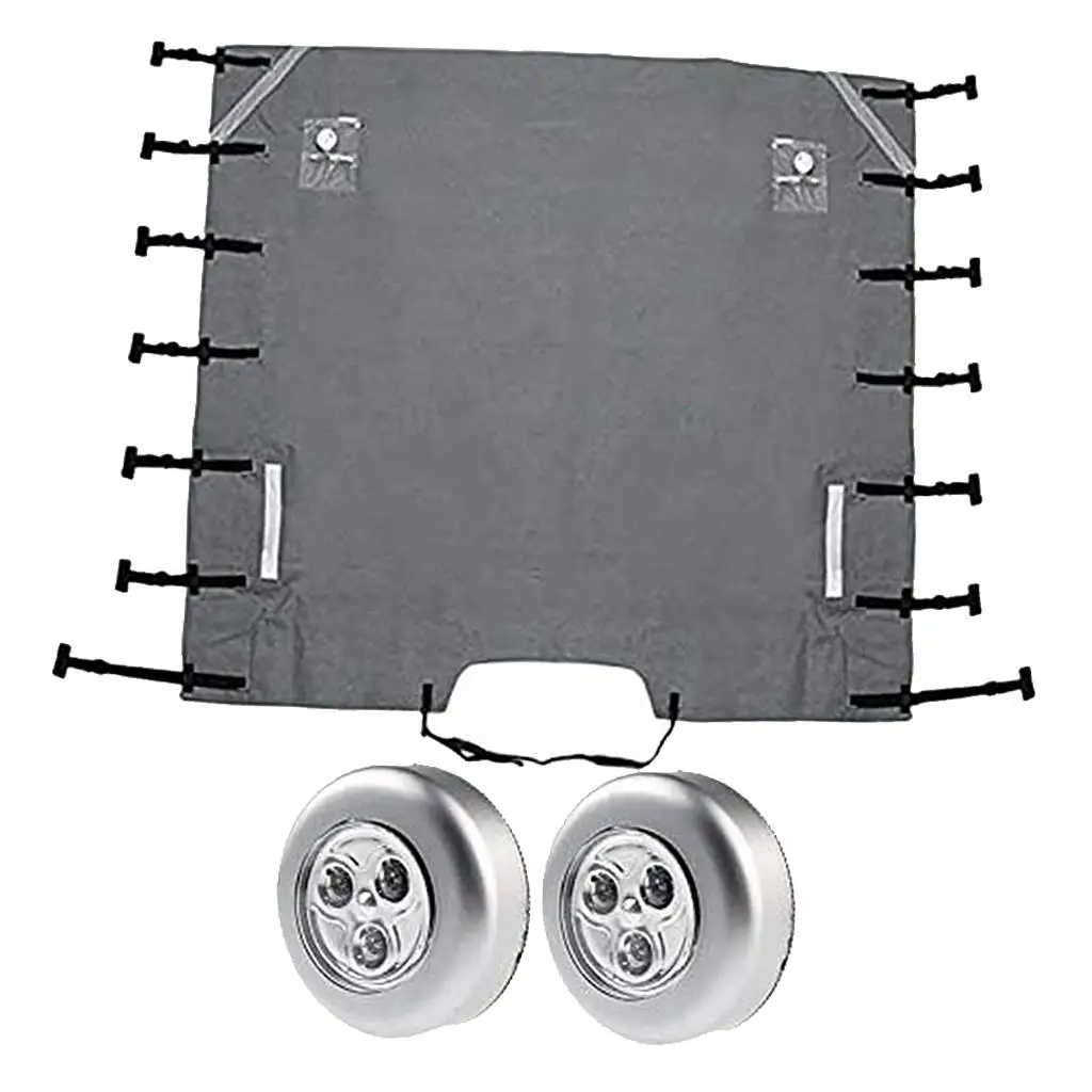 Waterproof Front Towing Cover Chip Protector With Led Guards Lights,