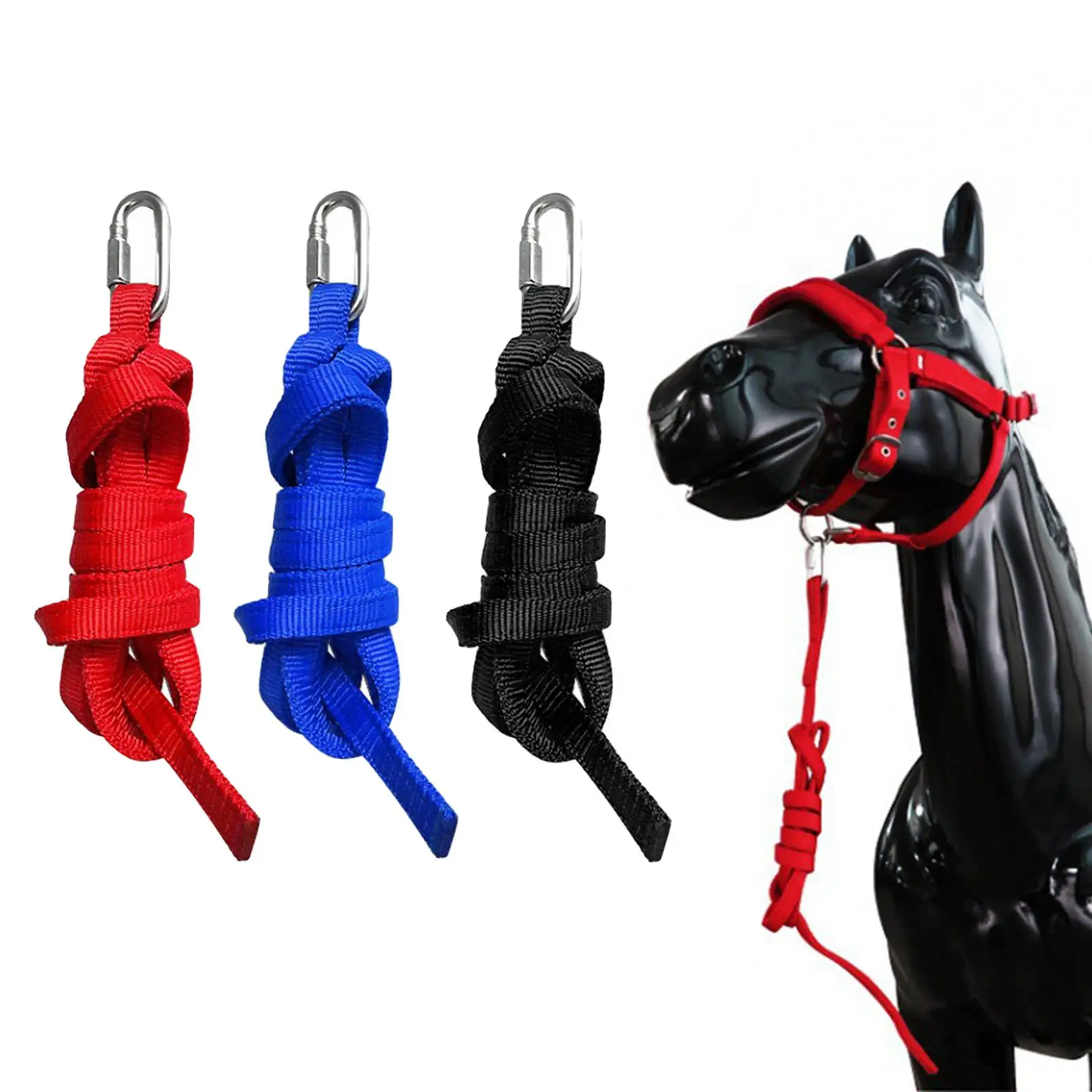 Horse Lead Rope Racing Halters for Leading Training Horse, Goats or Sheep Easy
