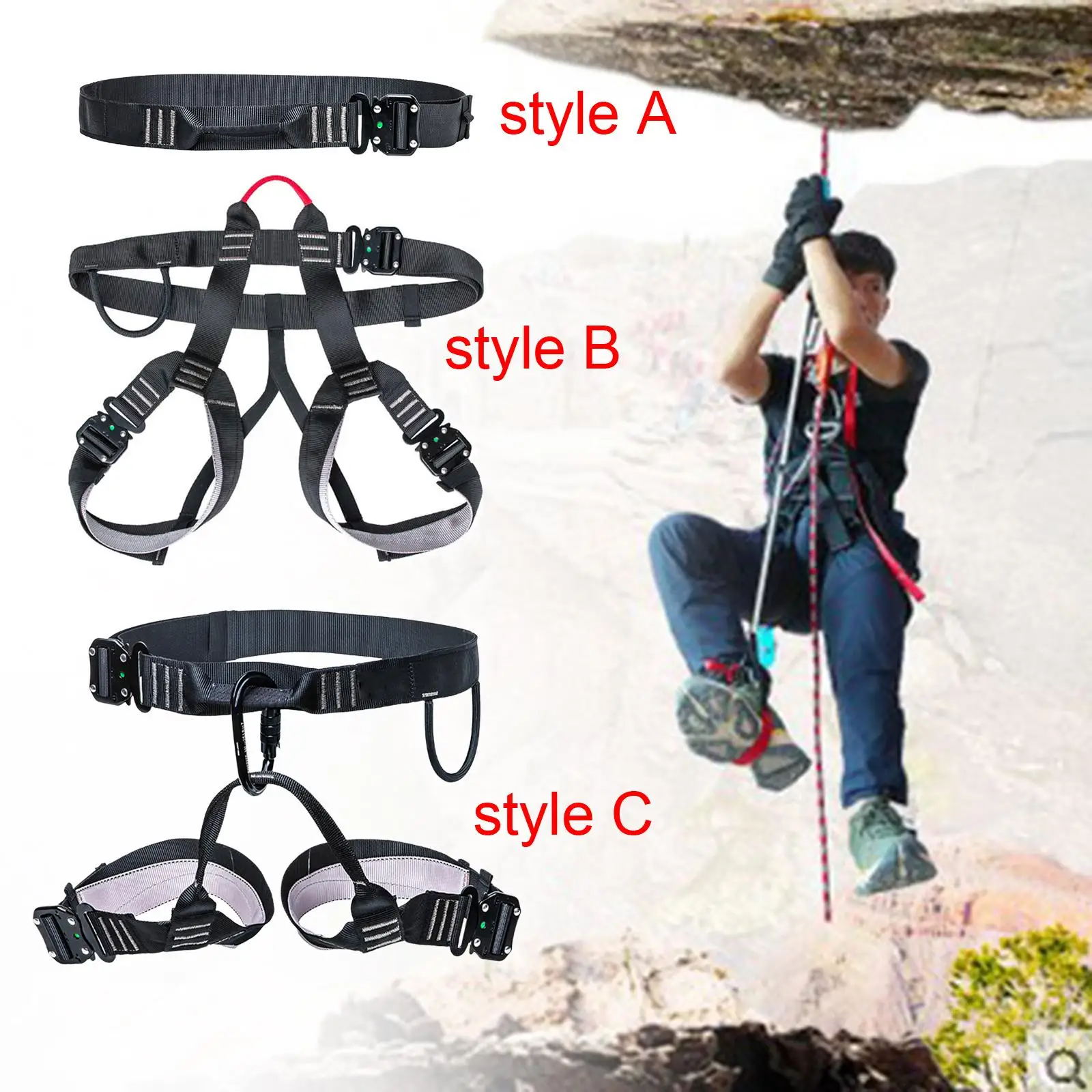 Waist Safety Harness Protector Professional for Adventure Activities Adults