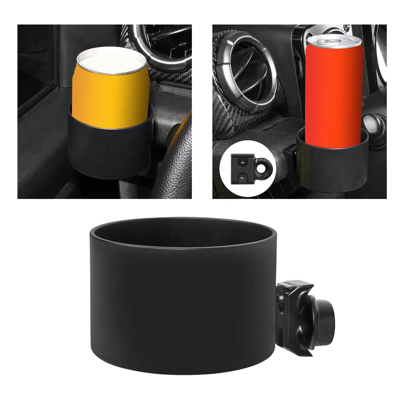 Car Cup Holder Multifunctional Space Saving Fits for Food Keys Cellphone