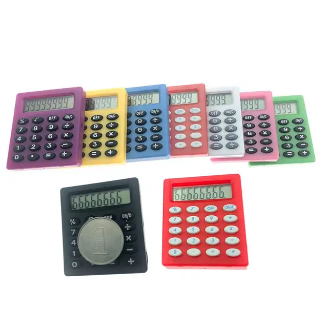 Pocket Calculator Lightweight Mini Calculator Plastic with Key