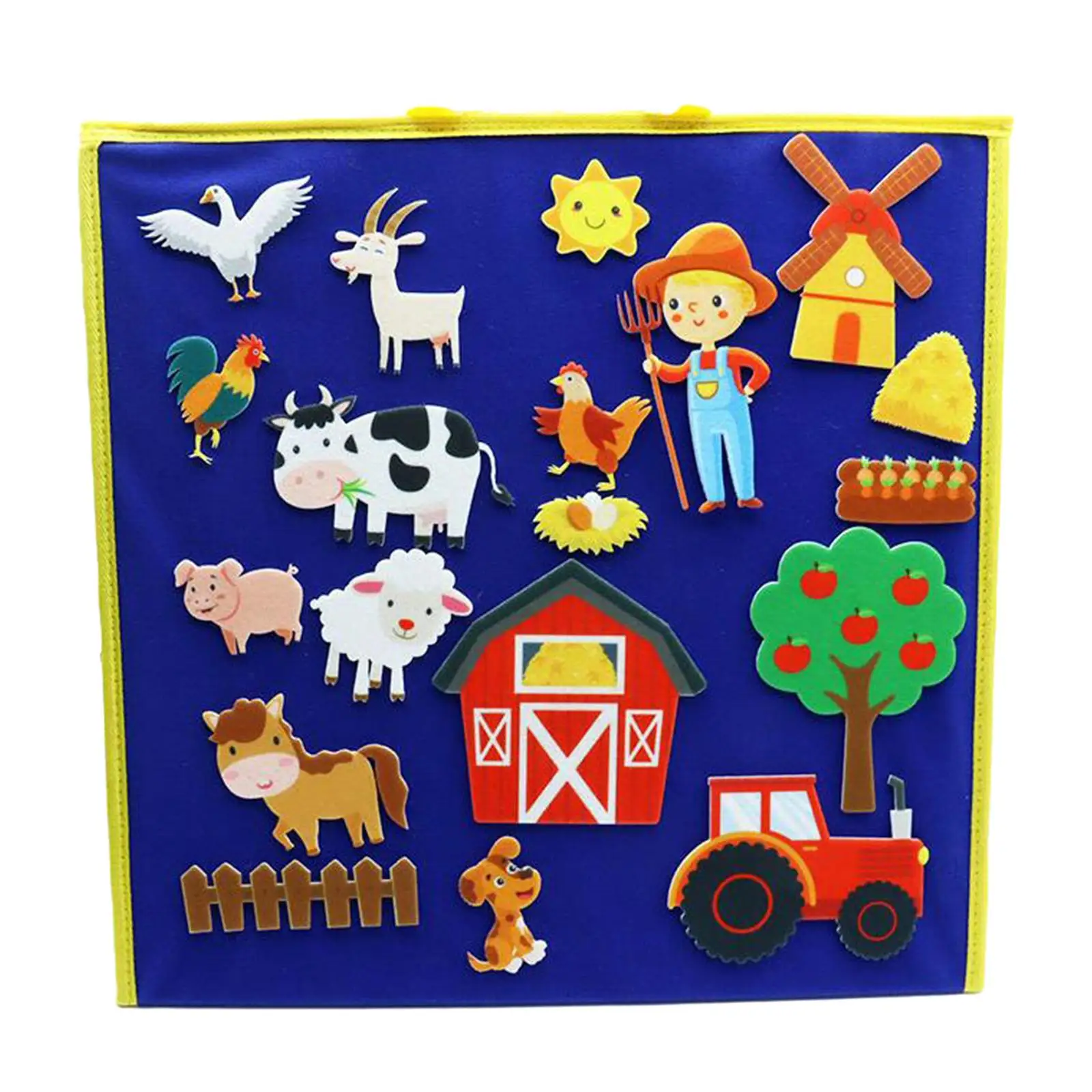 Felt Flannel Board Quiet Book Travel Toys, Household Party Gift for 3+ Years Old Arts and Crafts Felt Board for Toddlers