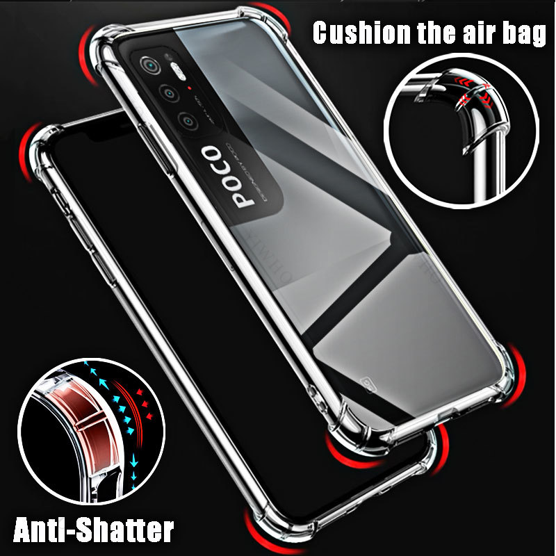 Für Xiaomi Poco M3 Pro 5G Telefon Soft Case HD Transparent für Xiaomi Poko M3Pro 5g 6,5 "M2103K19PG Stoßfest Anti-Scratch Abdeckungen – Detail 4