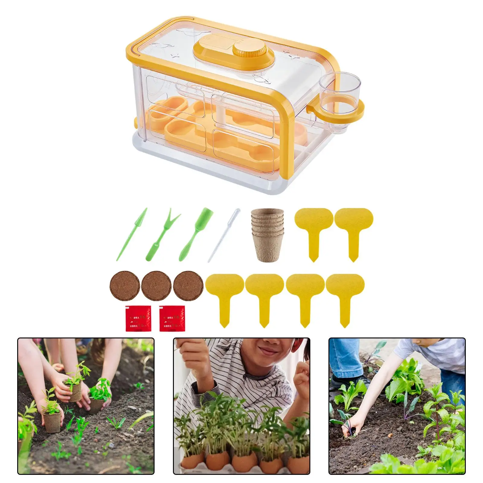 Plant Starter Trays with Lids Plant Starting Trays for Greenhouse Home Gardens Plant Propagating Indoor Gardening Cloning Plants