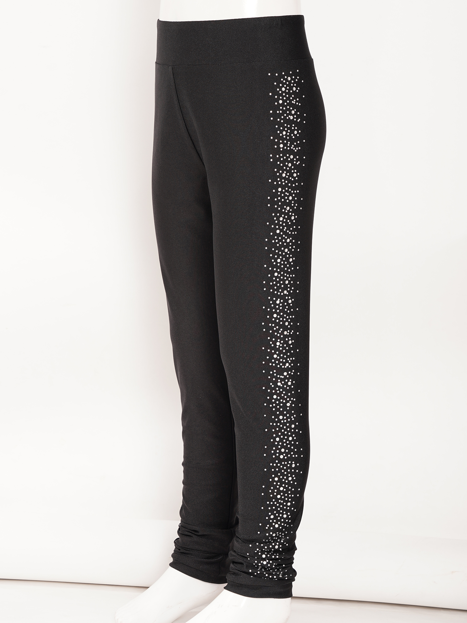 Kinder Mädchen Glänzende Strass Eiskunstlauf Hosen Strumpfhosen Leggings Eislaufen Gymnastik Workout Dance Performance Kostüm – Detail 14