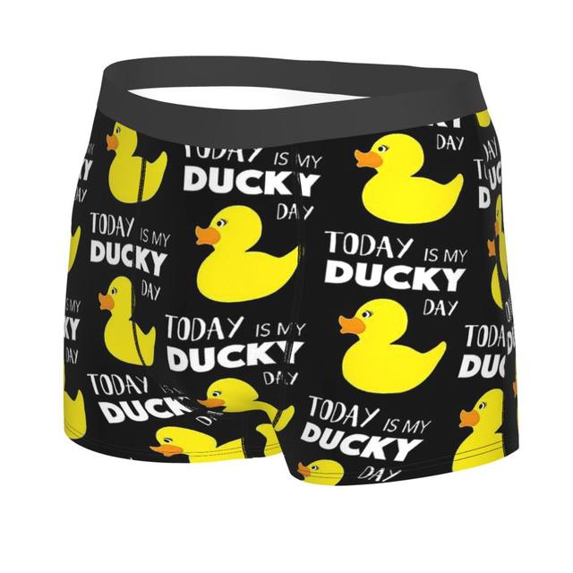 Yellow Bath Duck Men Underwear Cute Animal Boxer Briefs Shorts Panties Funny  Breathable Underpants for Male S-XXL - AliExpress