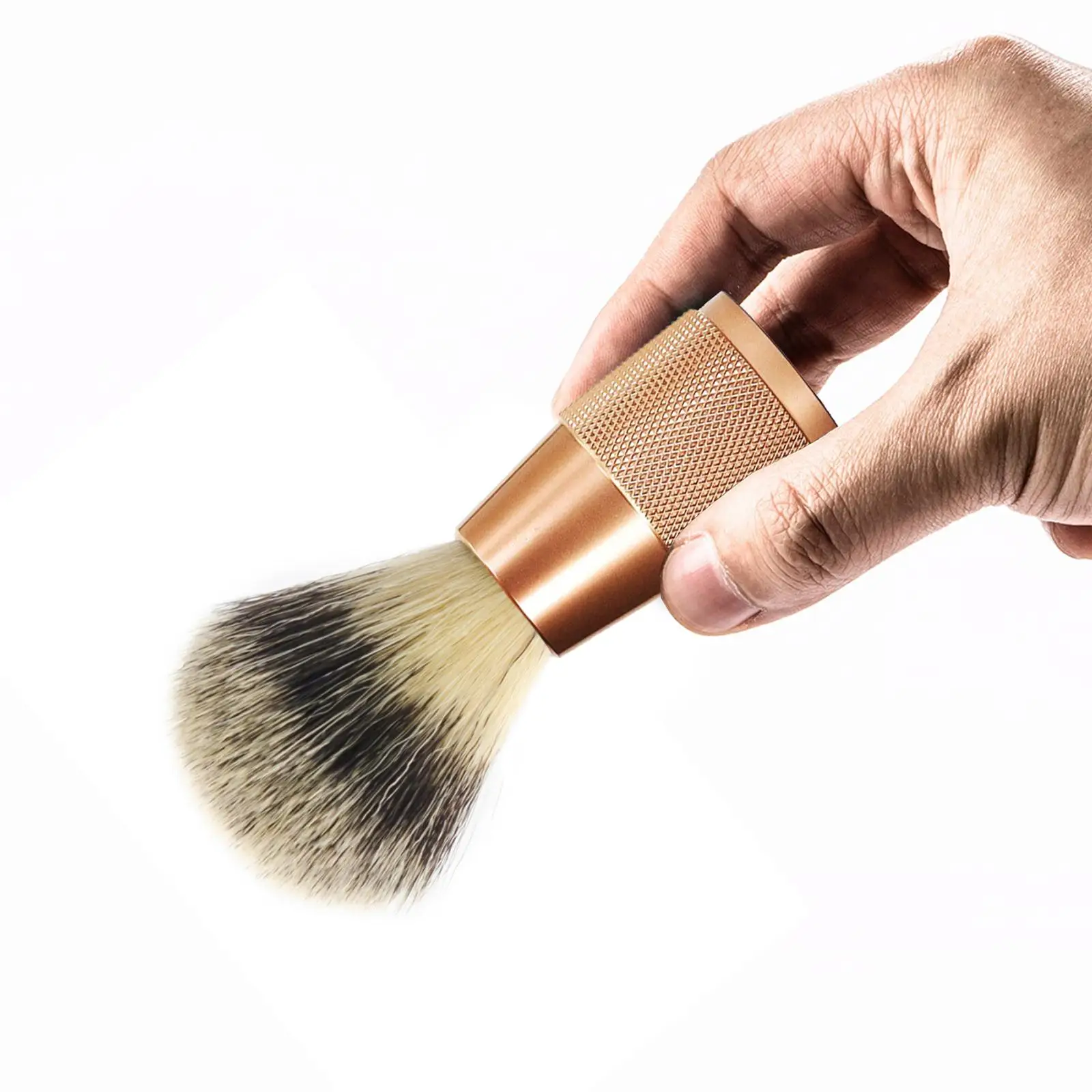 Shaving Brush for Men Comfortable Father Day Gifts Height 11cm Soft Nylon Bristles Handled Face Hair Cleaning Metal Handle