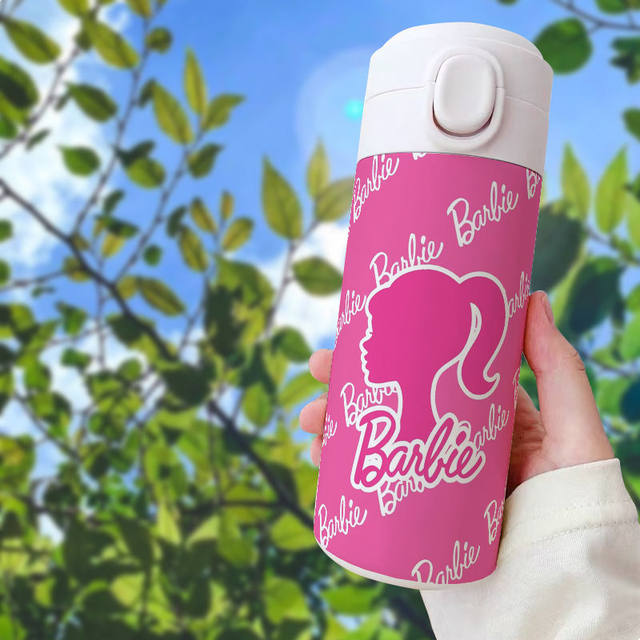 Barbie Thermos Cup Kawaii Anime Cute Cartoon Stainless Steel Water