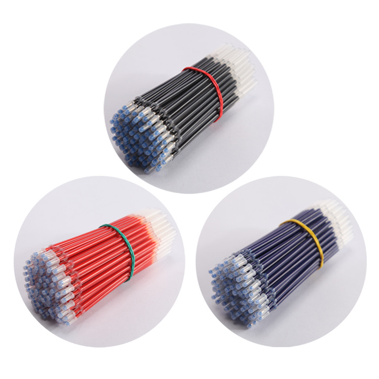 10/20/30 pcs/set 0.5mm Gel Pen Refills Red Blue Black Ink Stationery Writing Supplies Office Signature Rods Office School Needle