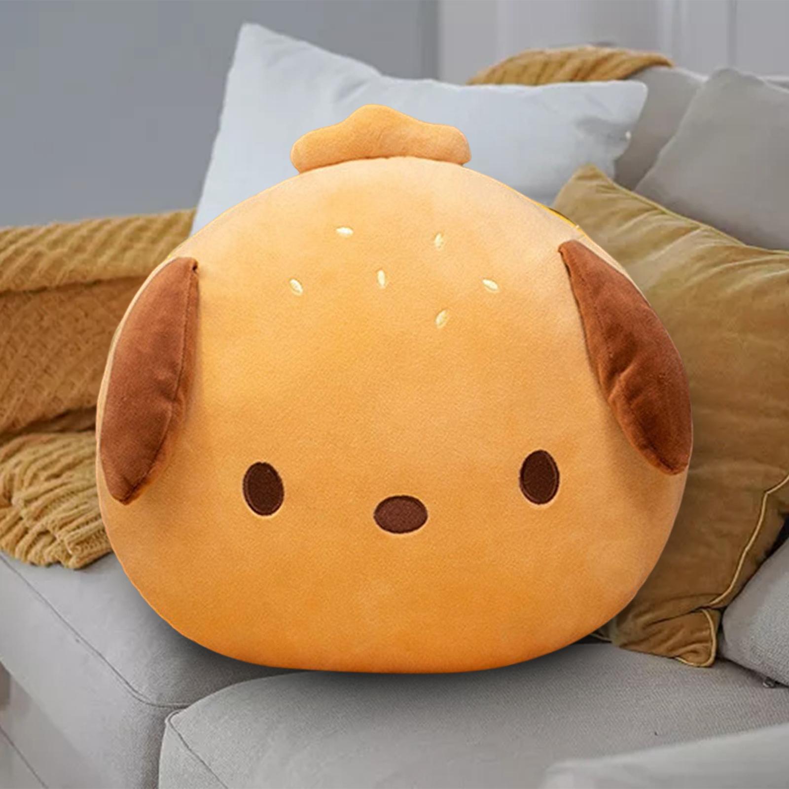 Hamburger Plush Pillow Bedroom Decoration Holiday 13inch Cartoon Dog Burger Plush Toy Hamburger Plush for Kids Office Bedroom