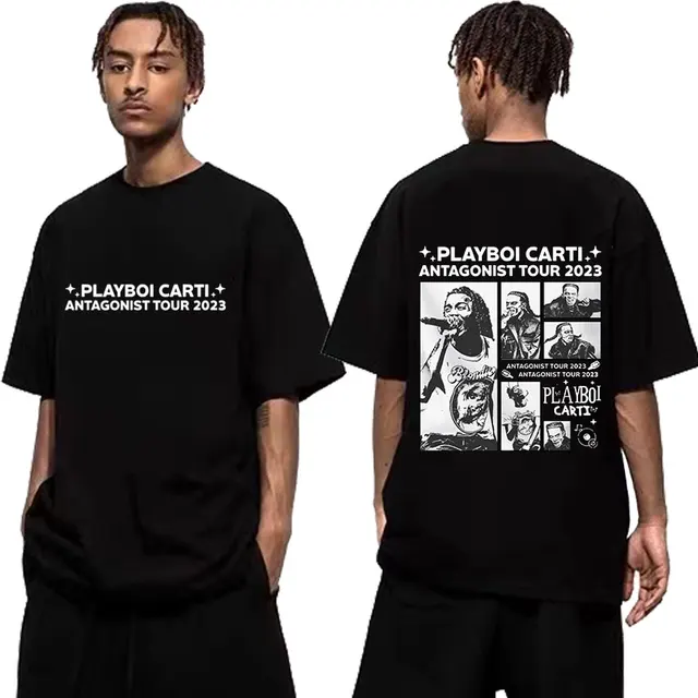 Playboi Carti 2023 Antagonist Tour 2 Sided Shirt - Ink In Action