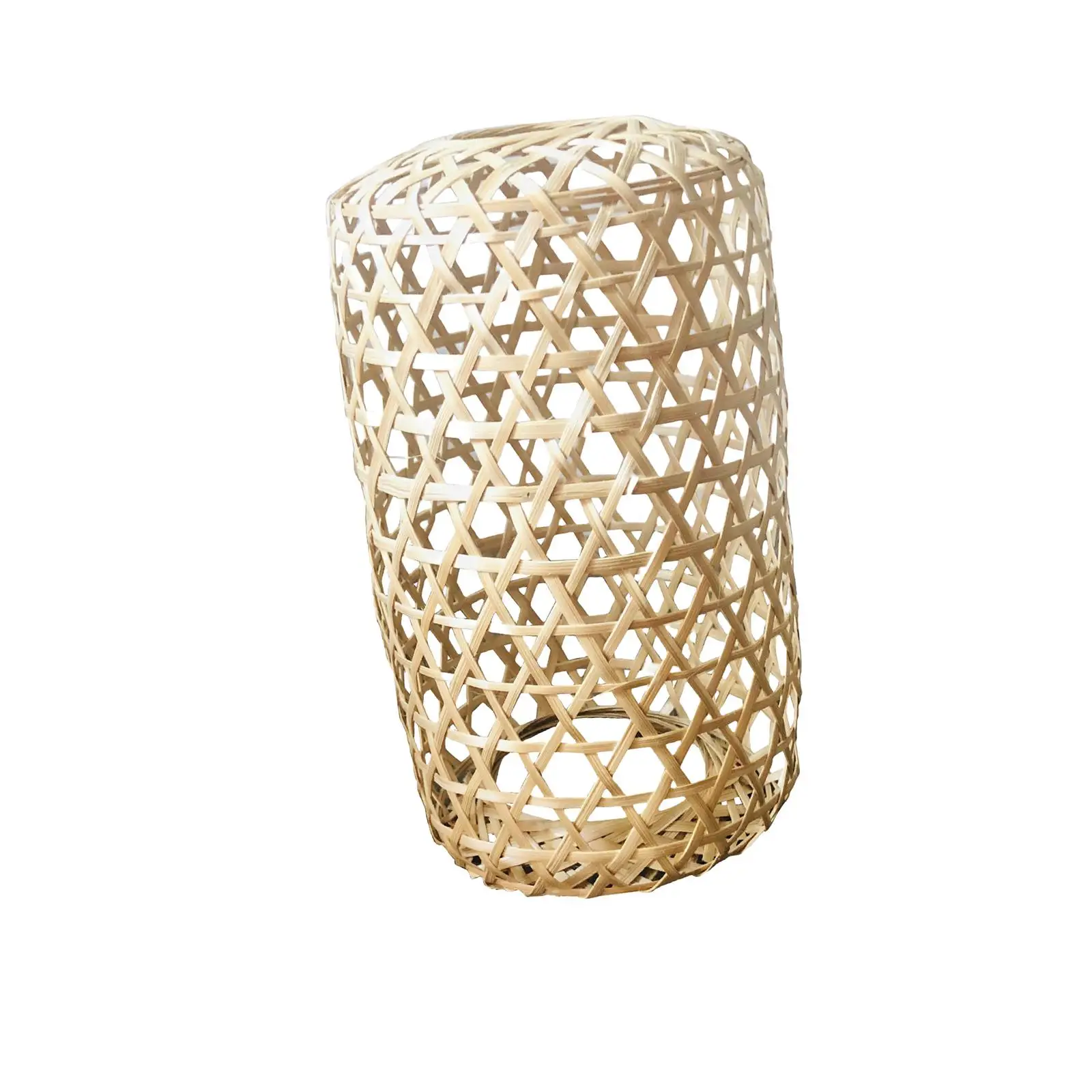 Hand Weaving Bamboo Lamp Shade Home Decor Retro for table Lamp Bedroom