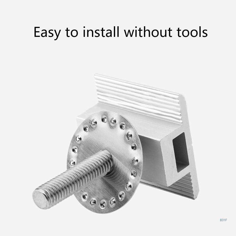 Description Picture 4 of item50Pcs 1.3''x1.3'' Solar Panel PV Grounding Clip/Washer/Spacer Stainless Steel