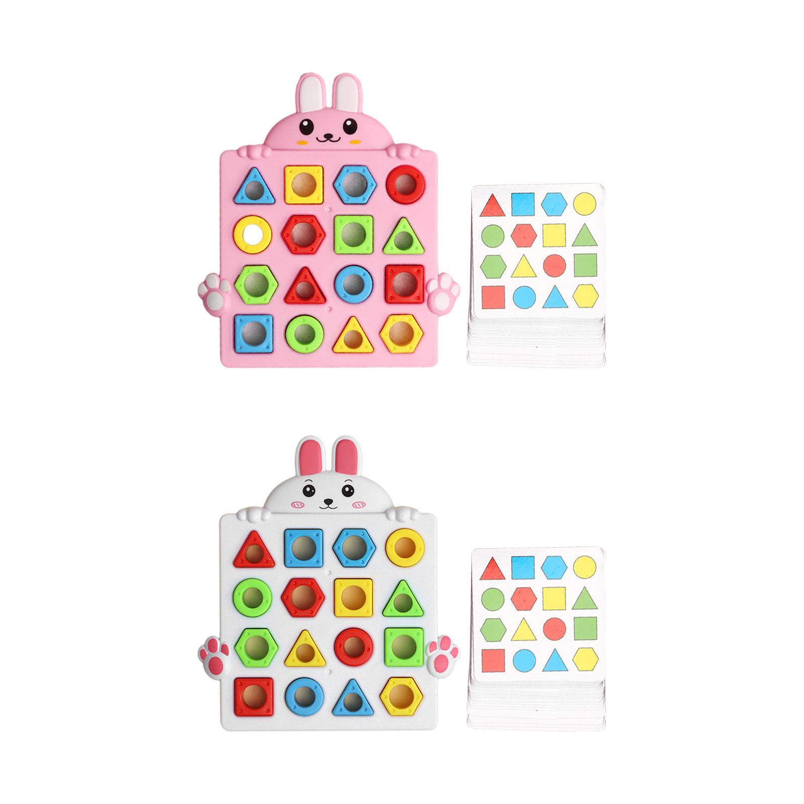 Shape Matching Puzzle Busy Board Shape Color Recognition Educational Toy for Kids Ages 3 4 5 Years Old Boys Girls Gift Preschool