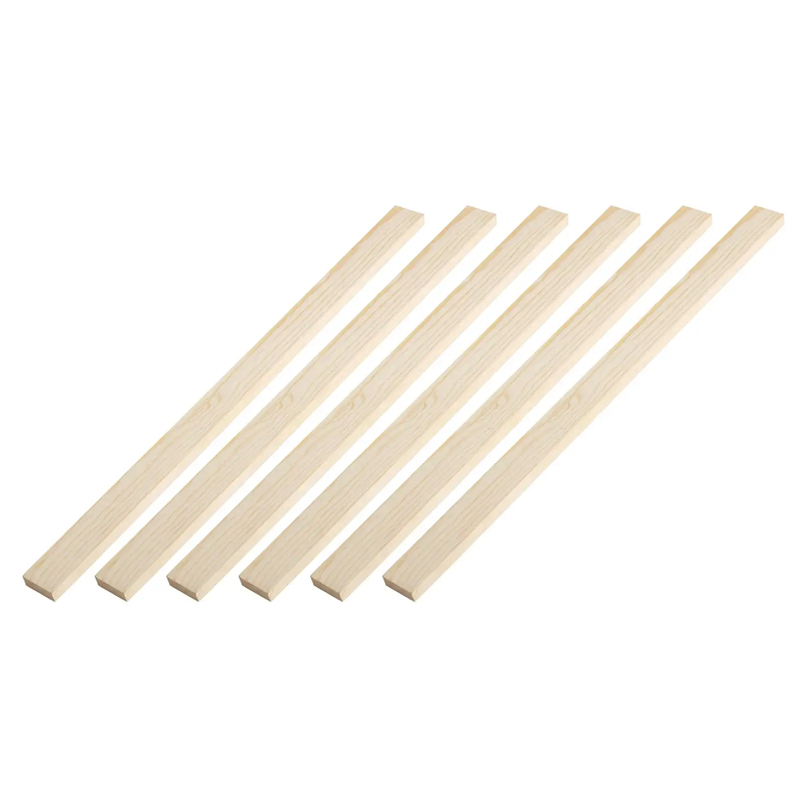6Pcs Length 40cm Wooden Rolling Pin Guides Measuring Dough Strips for Dough Thickness