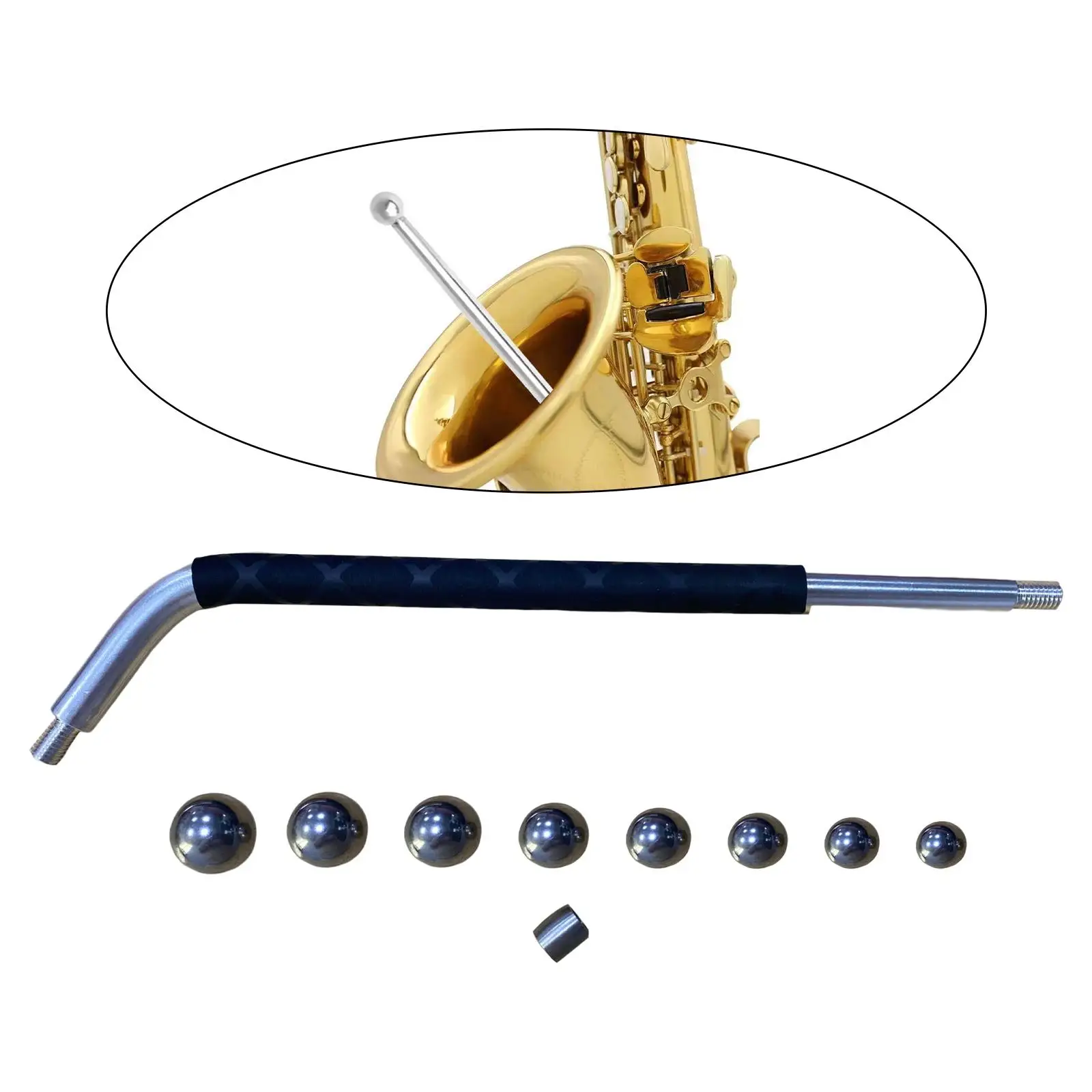 Saxophone Repair Tool Orchestral Instrument Accessories Metal Ball Sax Maintenance Tools for Alto Sax Wind Instrument