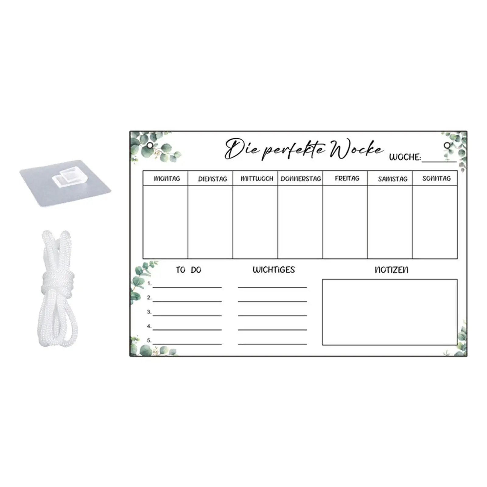 Dry Erase Board Transparent White Board Portable Weekly Planning Board for Fridge Special Events Conference Room Office