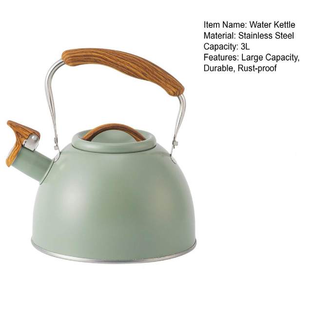 Elegant White Whistling Tea Kettle for Stovetop:Best Whistling Tea Kettle  for Gas Stove,White Enamel Tea Kettle for Induction Cooktop,Stainless Steel Tea  Kettle with Ergonomic Handle,Indigenous Brazilian Art