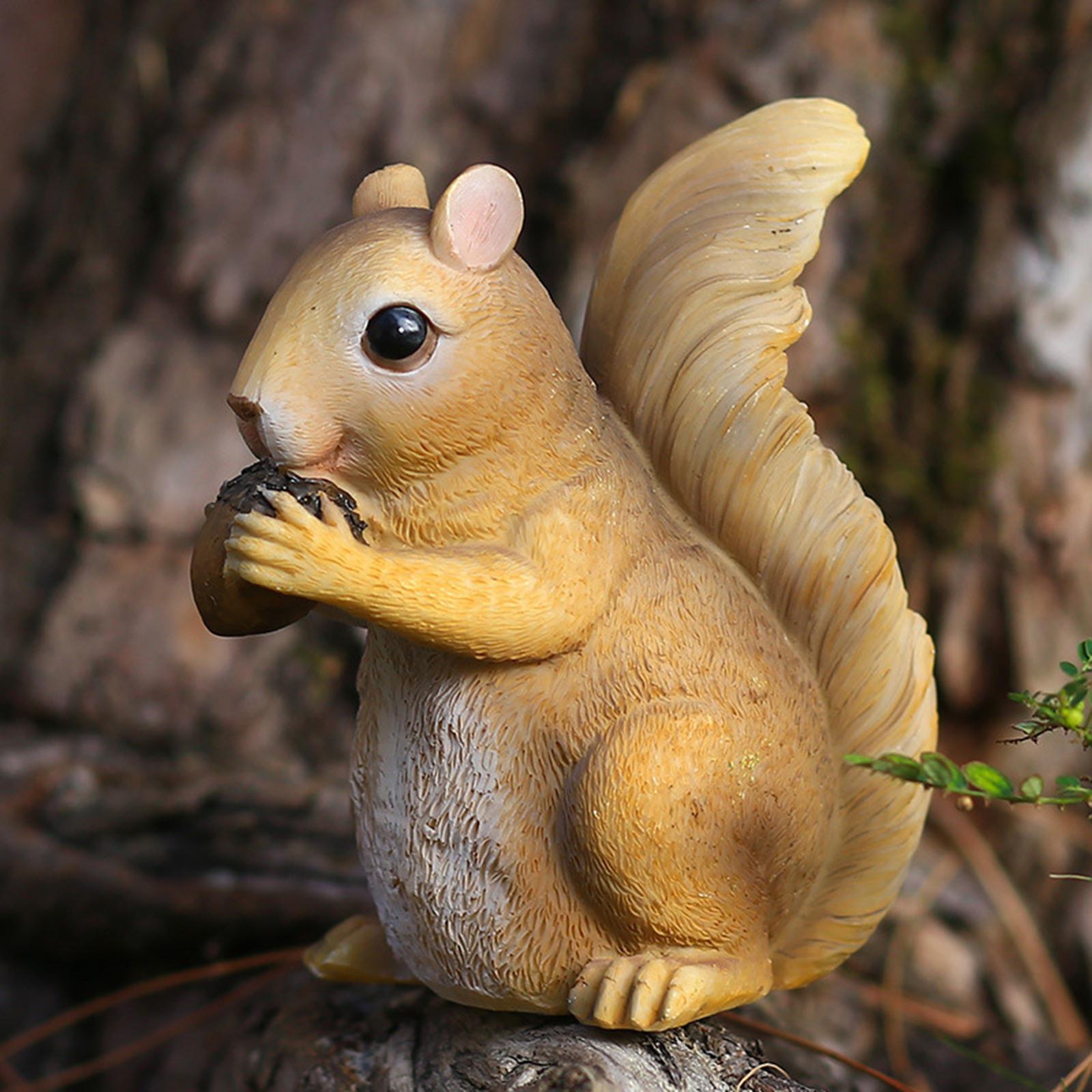 Animal Figurines Garden Ornament Art Decor Photo Props Sculpture for Yard House Patio
