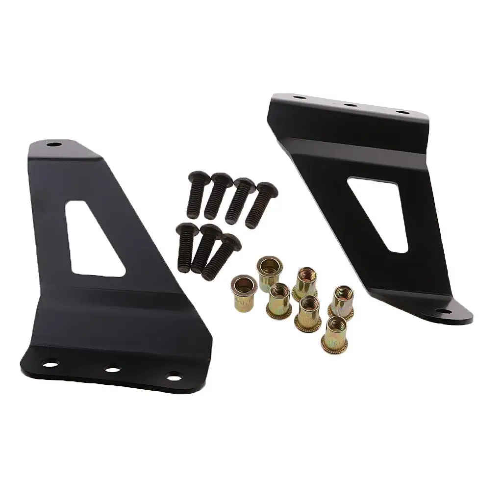 Curved LED Light Bar Top Roof Upper Mount Brackets for & 2007-2013 High Performance