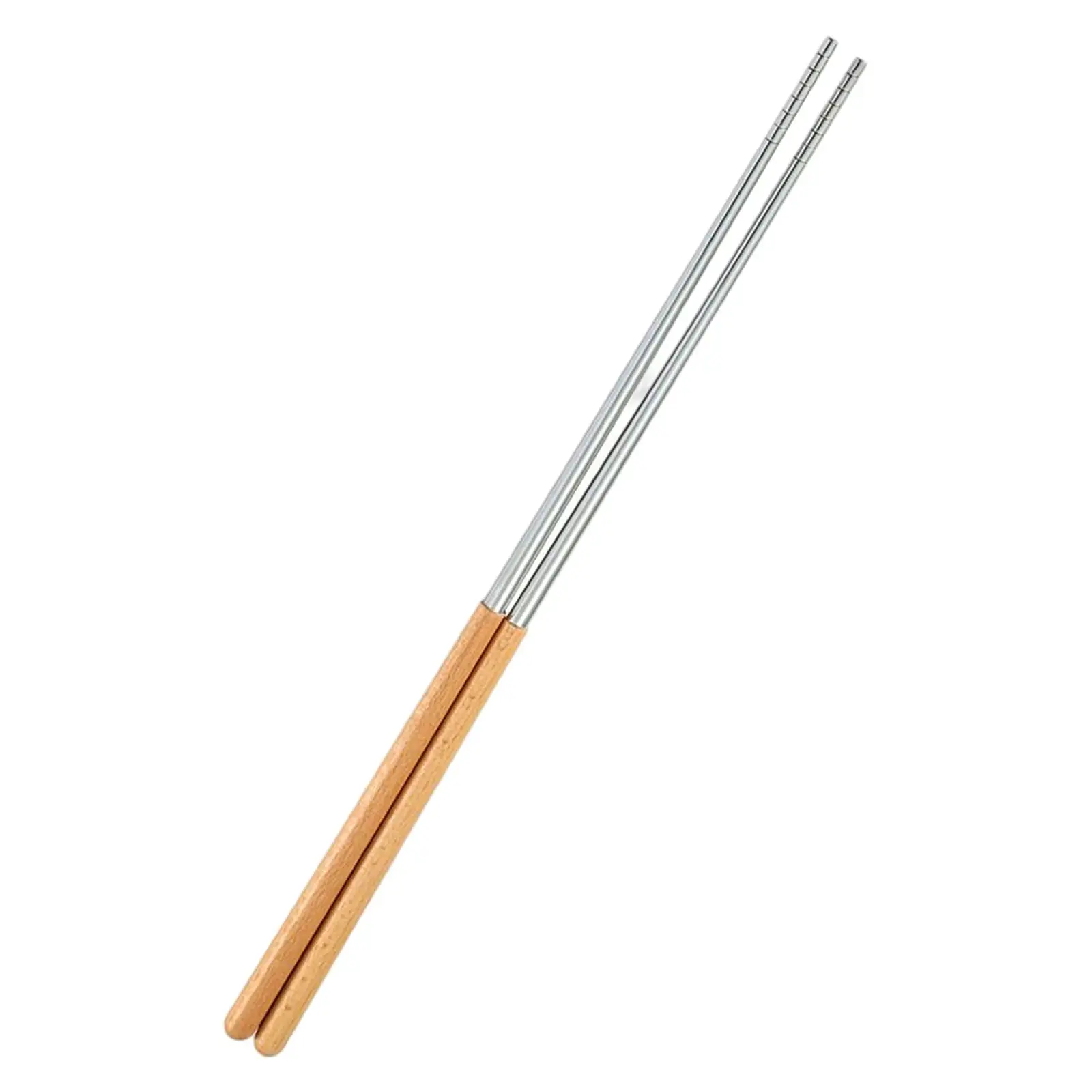 Reusable Lengthen Chopsticks Stainless Steel for Camping Indoor Outdoor BBQ