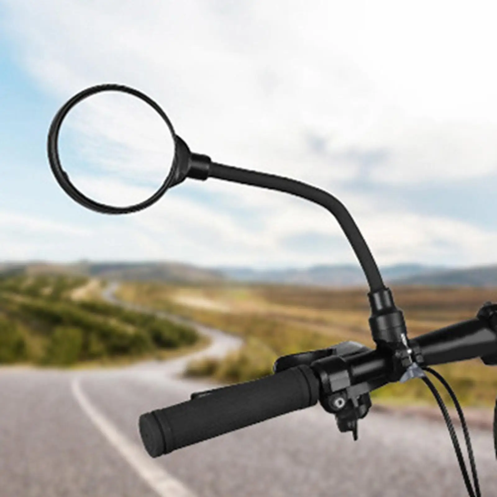 Bike Mirror Handlebar Rear View Mirror Rotatable Bicycle Rear View Mirror Wide Angle Acrylic Convex Mirror for Mountain Bikes