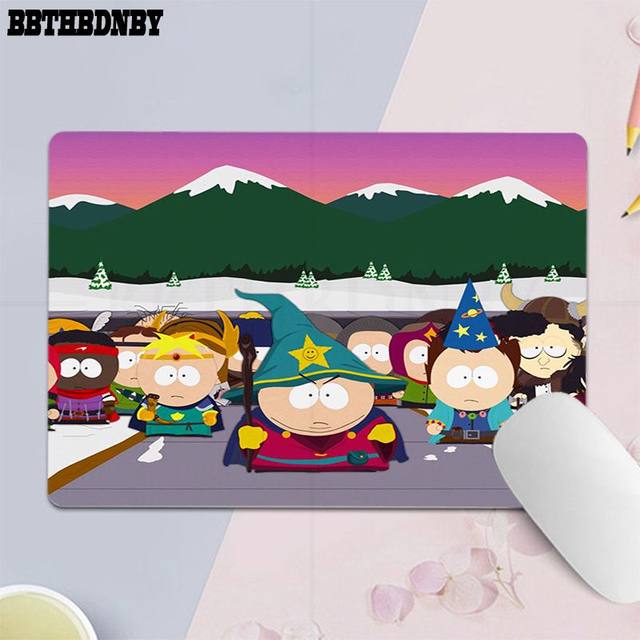 South Cartoon Parke Small Office Computer Desk Mat Table Keyboard Big Mouse  Pad Laptop Cushion Non-slip Padmouse Desk Play Mats - AliExpress