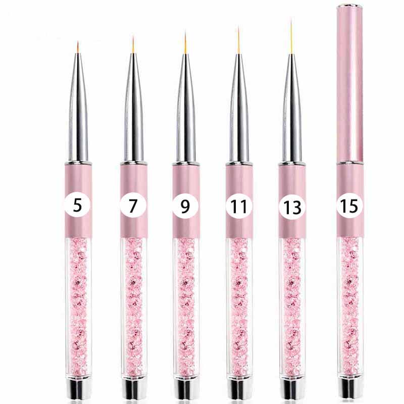 Best of 5-15mm Nails Line Brush Kits For Manicure Art Painting Tools Accessories Pen Supplies Nail Design Liner Drawing Brushes Reviews & Tips