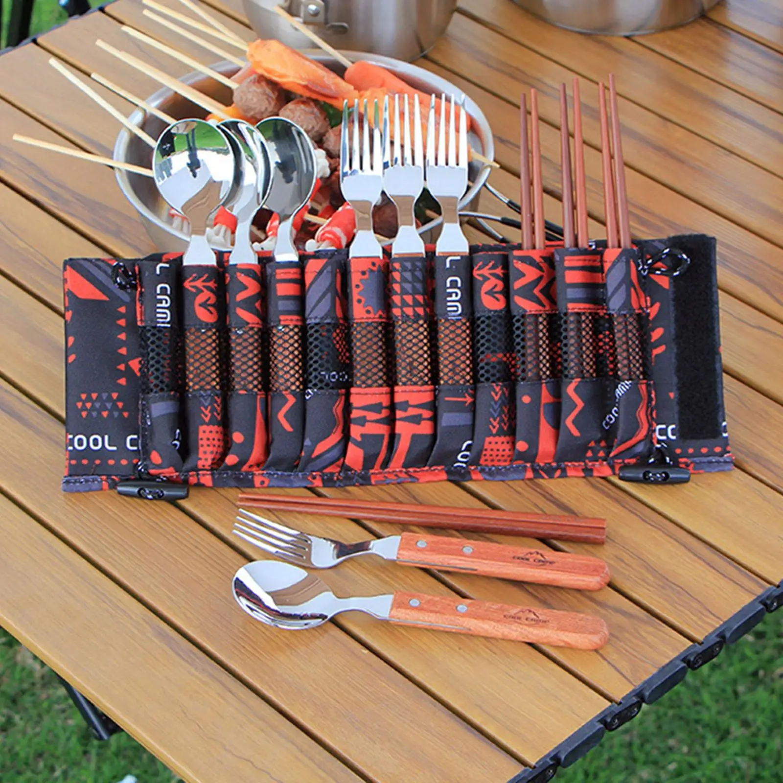 Stainless Steel Camping Outdoor Tableware Portable Tools