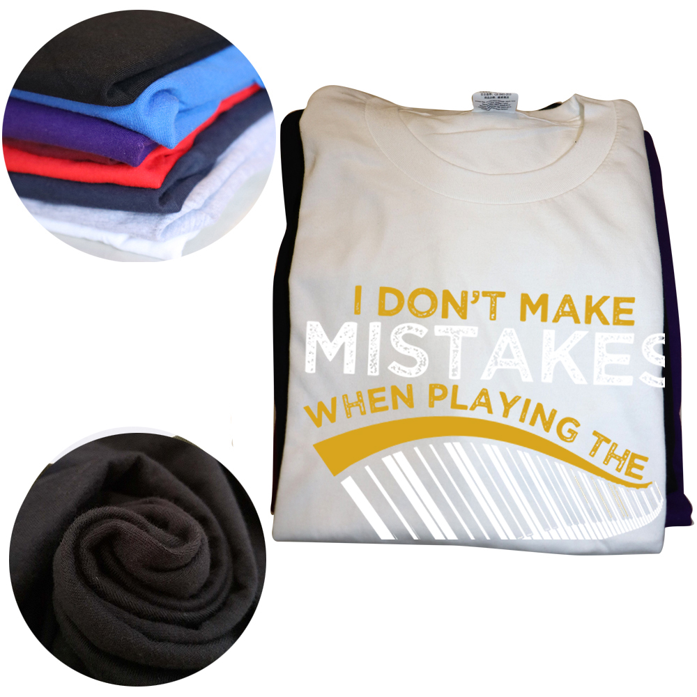 Tastatur Pianist Musik Musiker Klavier T Shirts Baumwolle Streetwear Kurzarm Geburtstag Geschenke Sommer Stil T-shirt Herren Kleidung – Detail 4