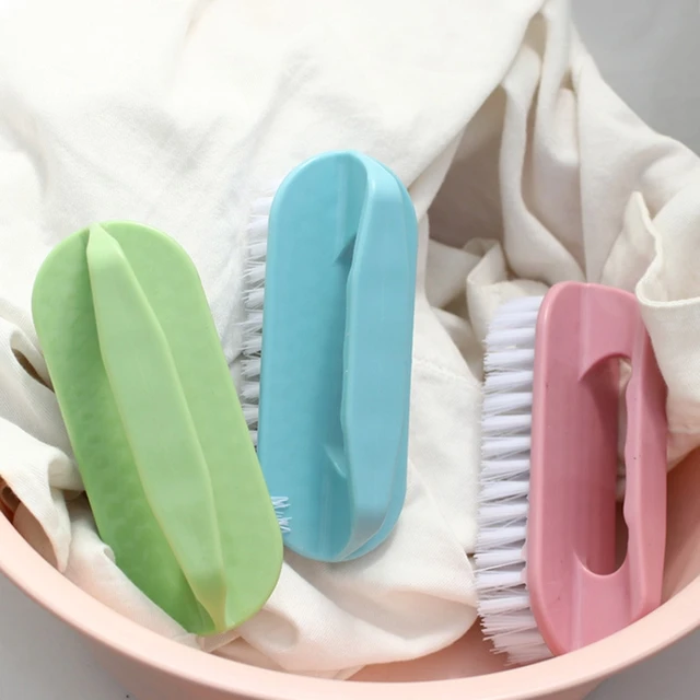 Cepillo multifuncional, fácil de agarrar, cepillos de limpieza para el  hogar, cepillo reutilizable suave para ropa y zapatos (azul oscuro)