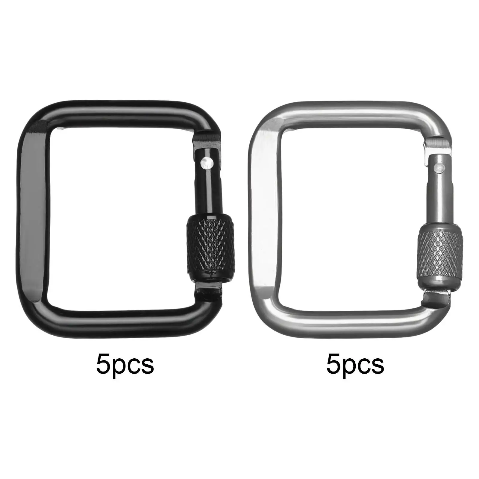 5 Pieces Carabiner Clip   Anything for Mountain Travel Camping